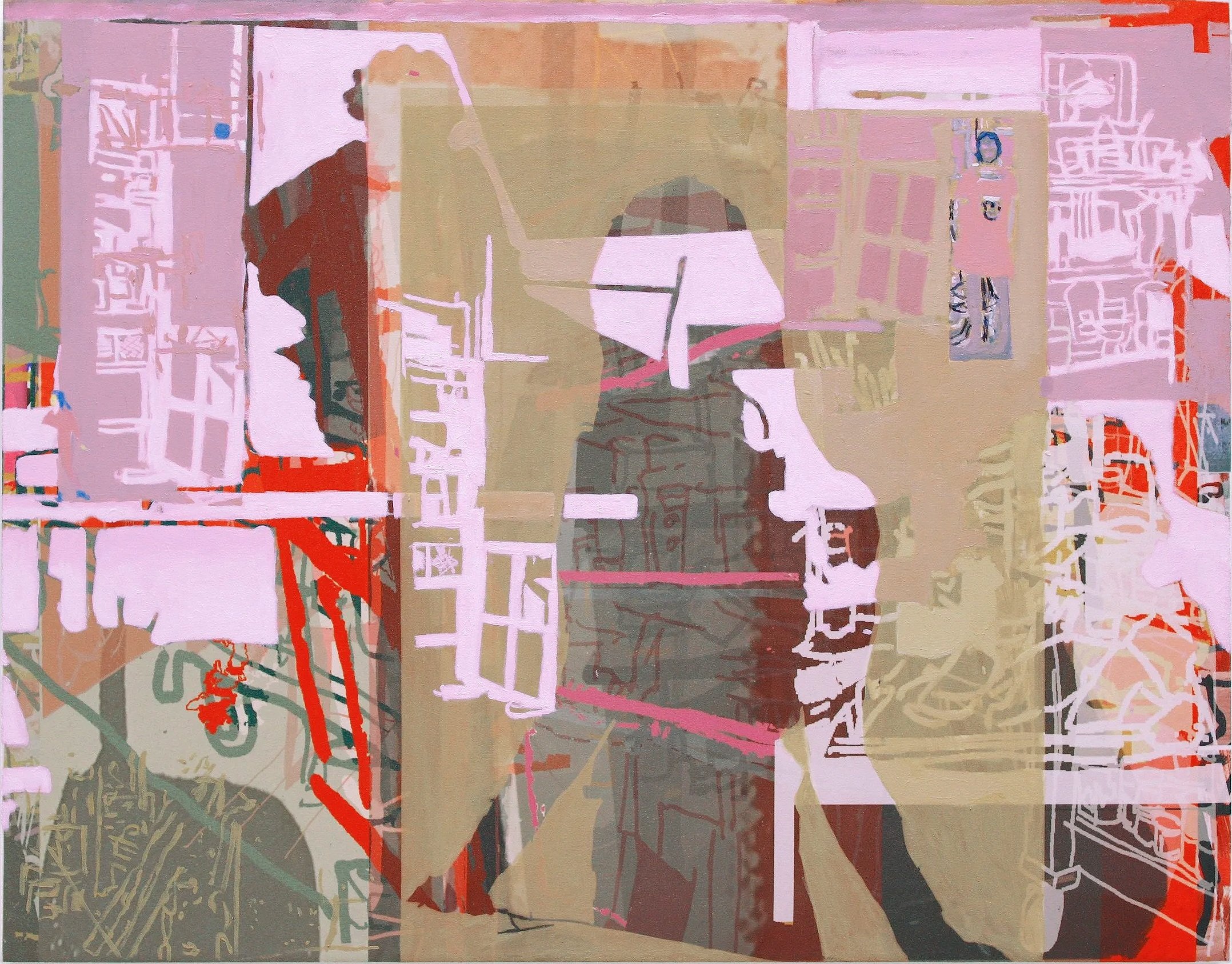 Untitled, 2020 | Acrylic and inkjet on canvas | 28 x 36 in.