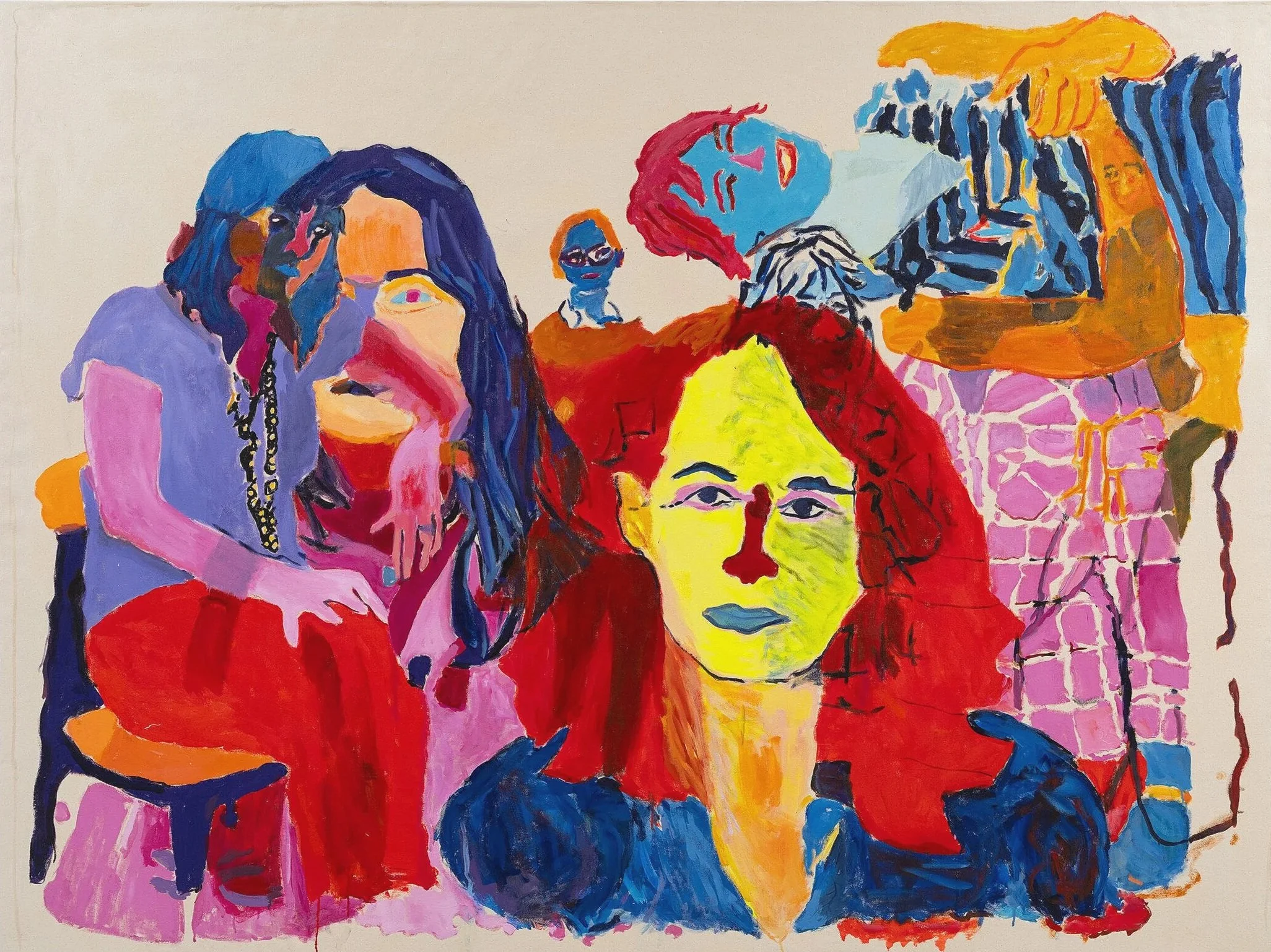 Ancient Love, Future Empathy, 2023 | Oil, Flashe and acrylic on canvas | 68 x 90 in.