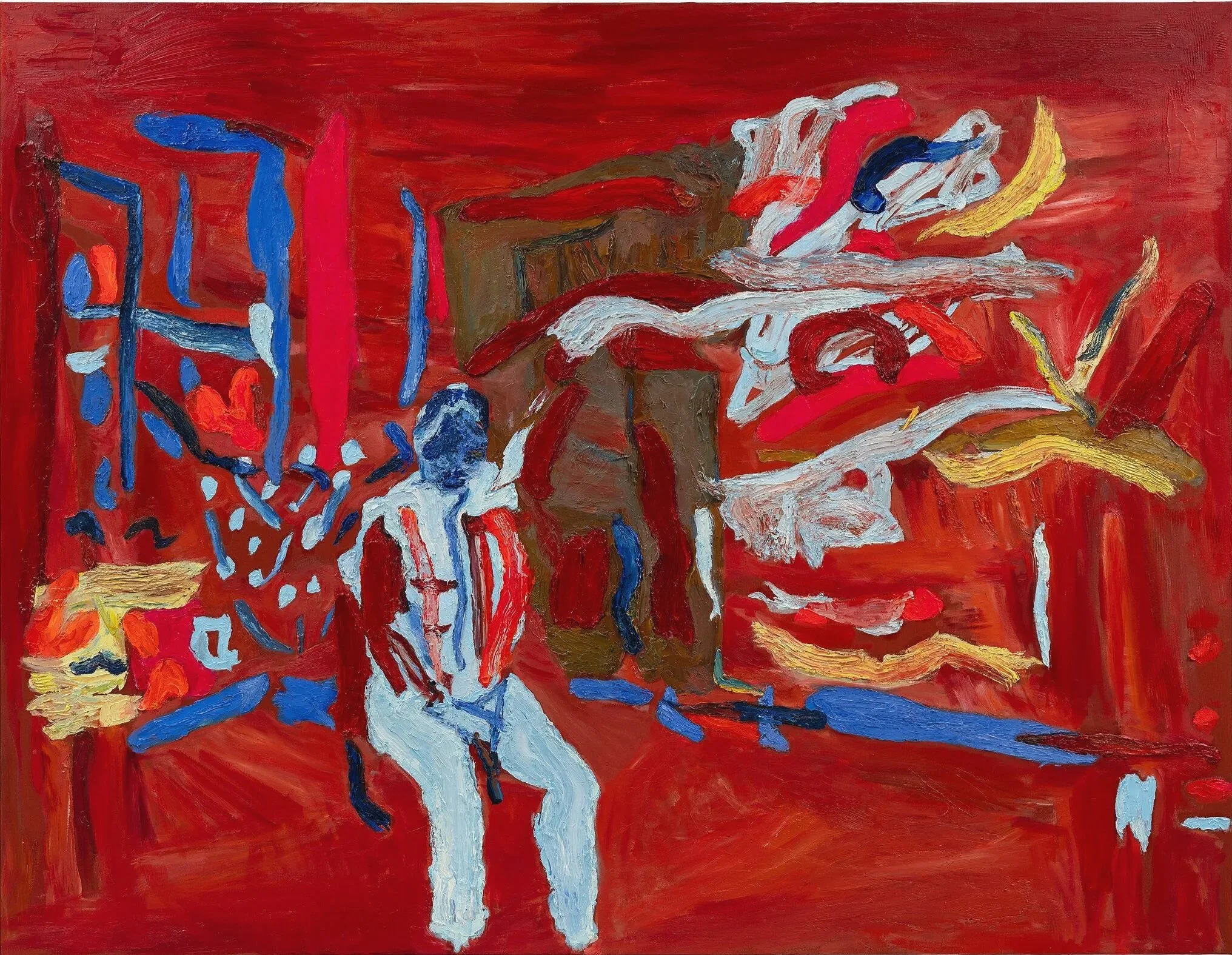 Clap Hands, 2023 | Acrylic and Flashe on canvas | 54 x 70 in.