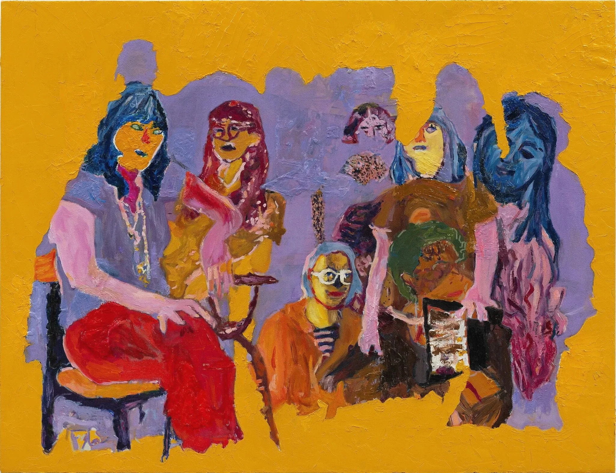 Impatient Minor Characters, 2024 | Oil on canvas | 28 x 36 in.