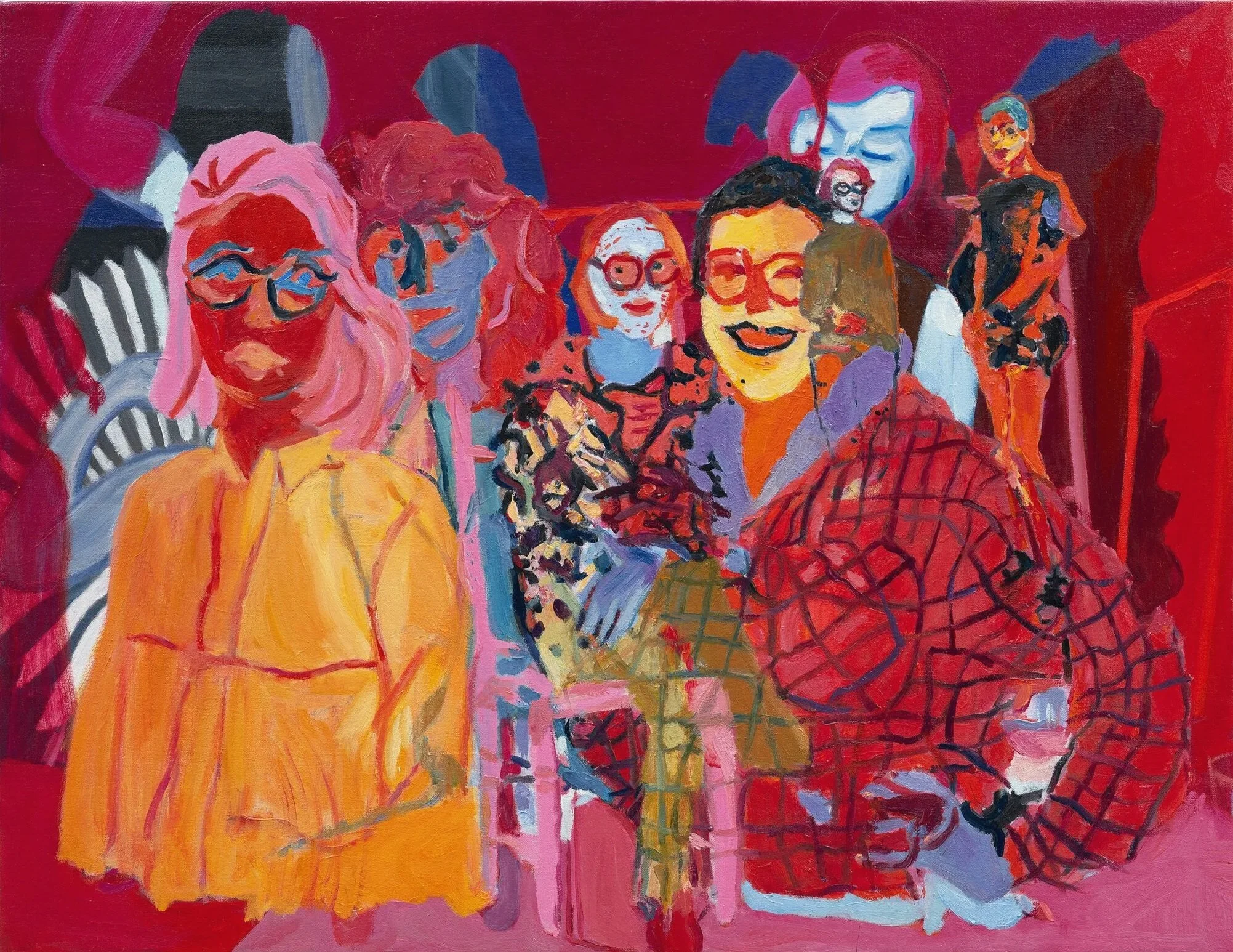 Alternating POVs, 2024 | Oil and Flashe on canvas | 28 x 36 in.