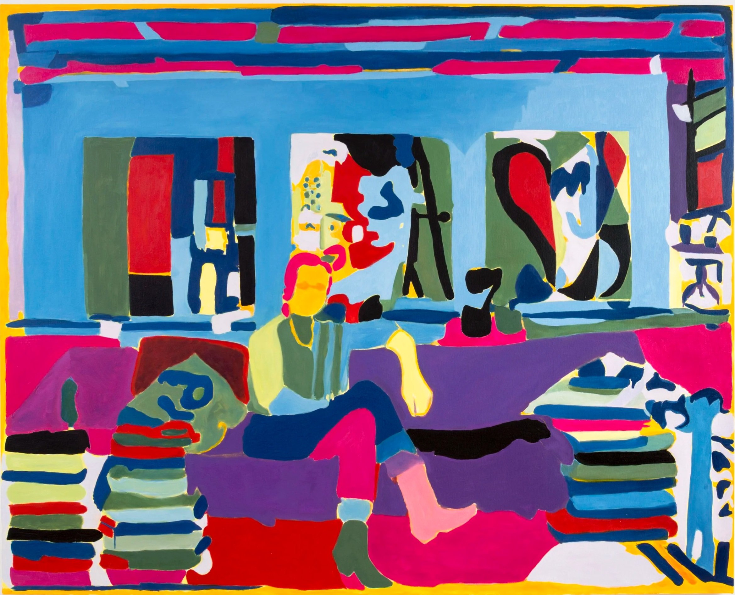 Charline in Her Studio, 2014 | Oil on canvas | 65 in x 82 in.