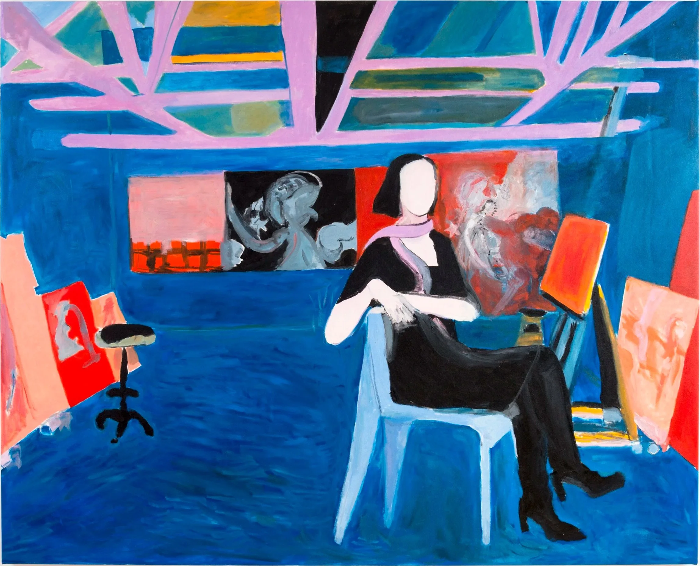 Ellen in Her Studio, 2014 | Oil on canvas | 64 in x 80 in.