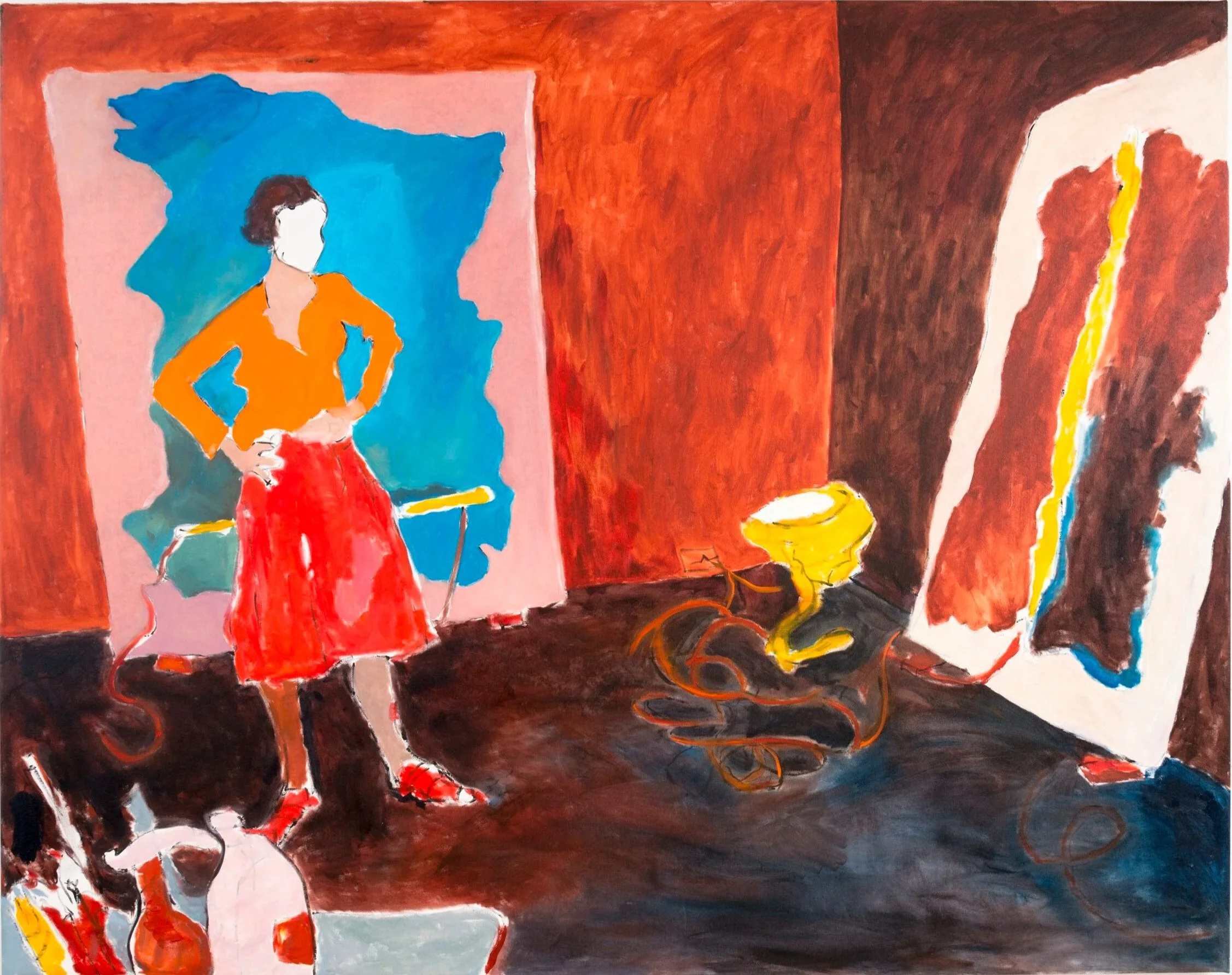 Mary in Her Studio, 2014 | Oil on canvas | 64 in x 81 in.