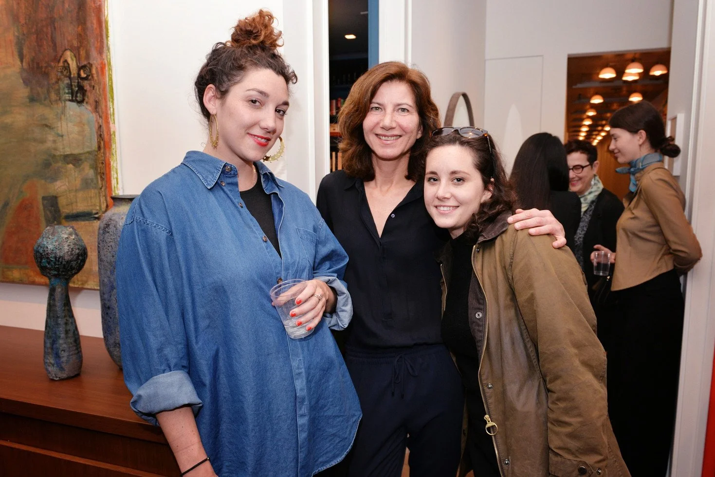 Stefania Bortolami (center) and Ellie Rines (right)