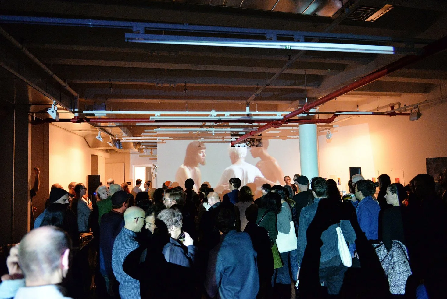 Dirty Mirrors, "The Three Graces," and the party crowd
