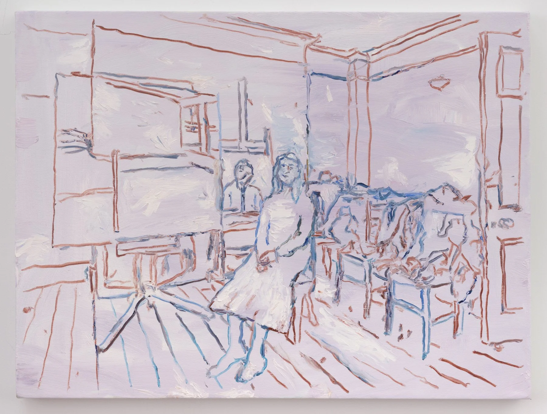 Celia in Her Studio 2, 2017 | Oil on canvas | 16 in x 20 in.