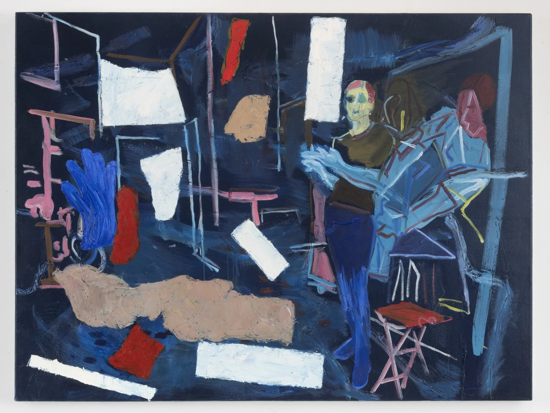Anna in Her Studio, 2018 | Oil on canvas | 36 in x 48 in.