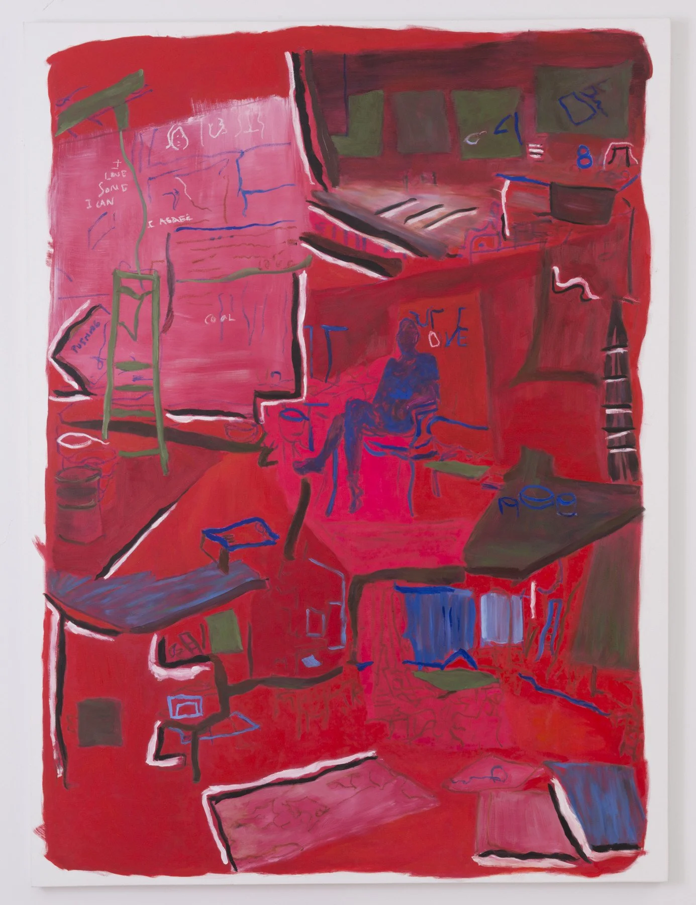 Tracey in Her Studio 2, 2017 | Oil on linen | 72 in x 54 in.