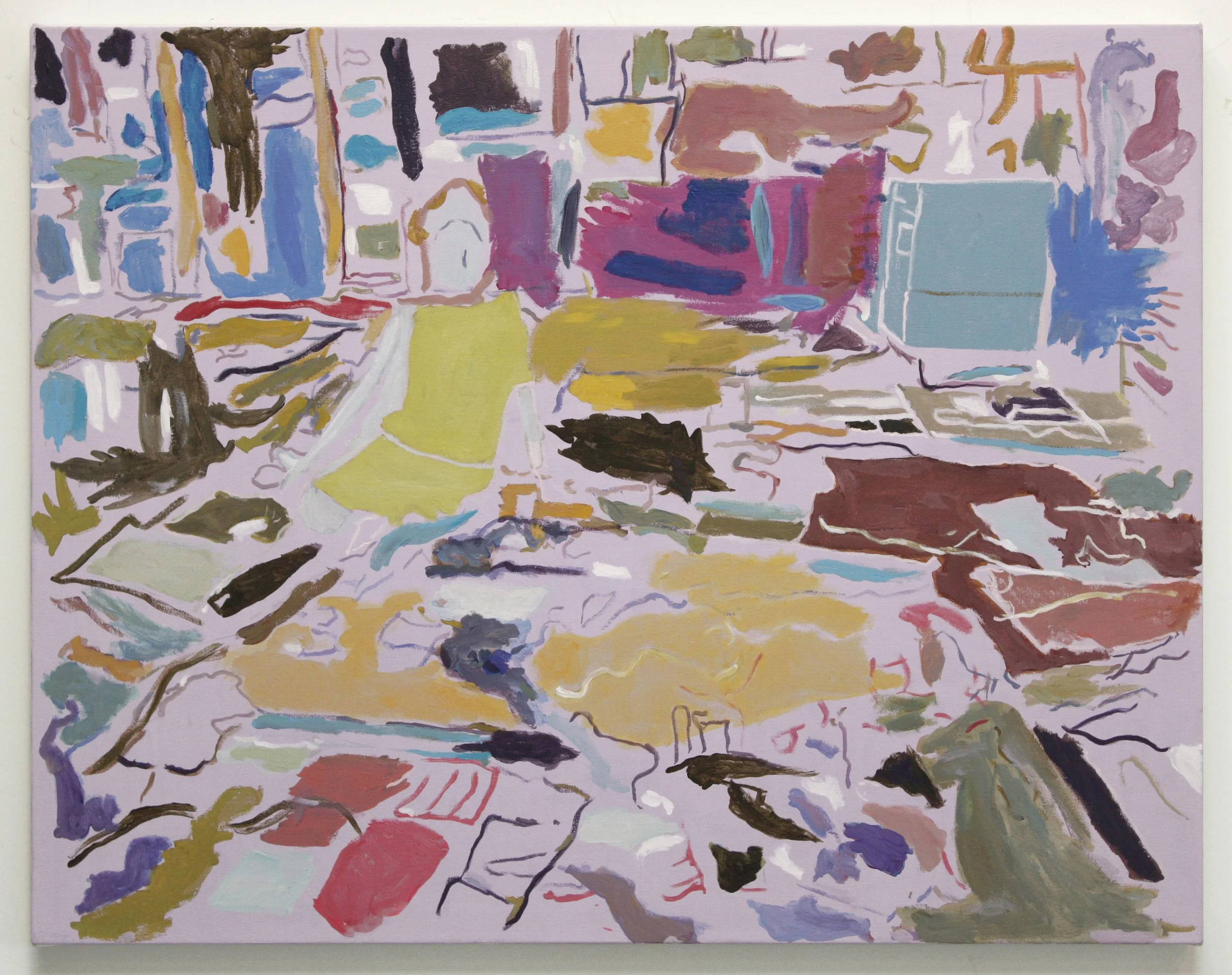 Susan in Her Studio, 2019 | Acrylic on canvas | 28 in x 36 in.