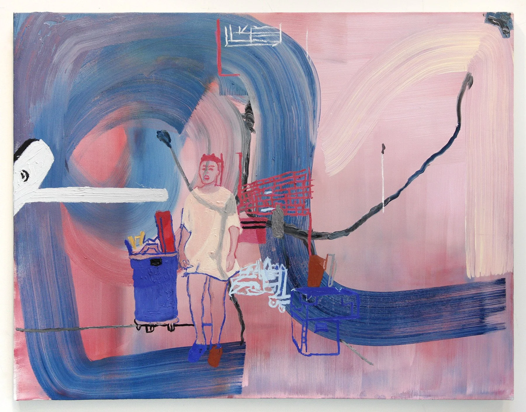 Martine in Her Studio, 2020 | Oil on canvas | 28 in x 36 in.
