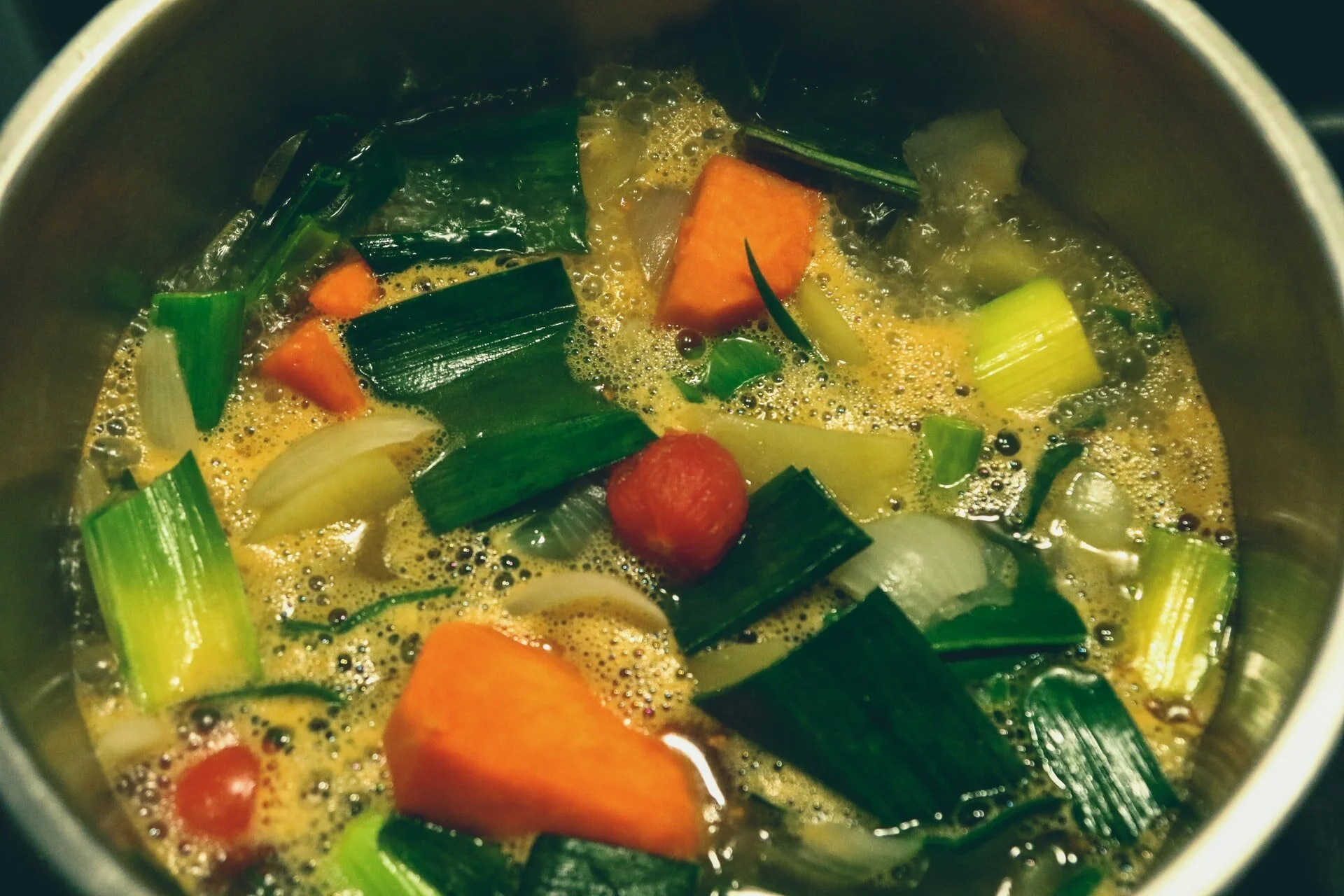 Matcha Vegetable Soup Recipe