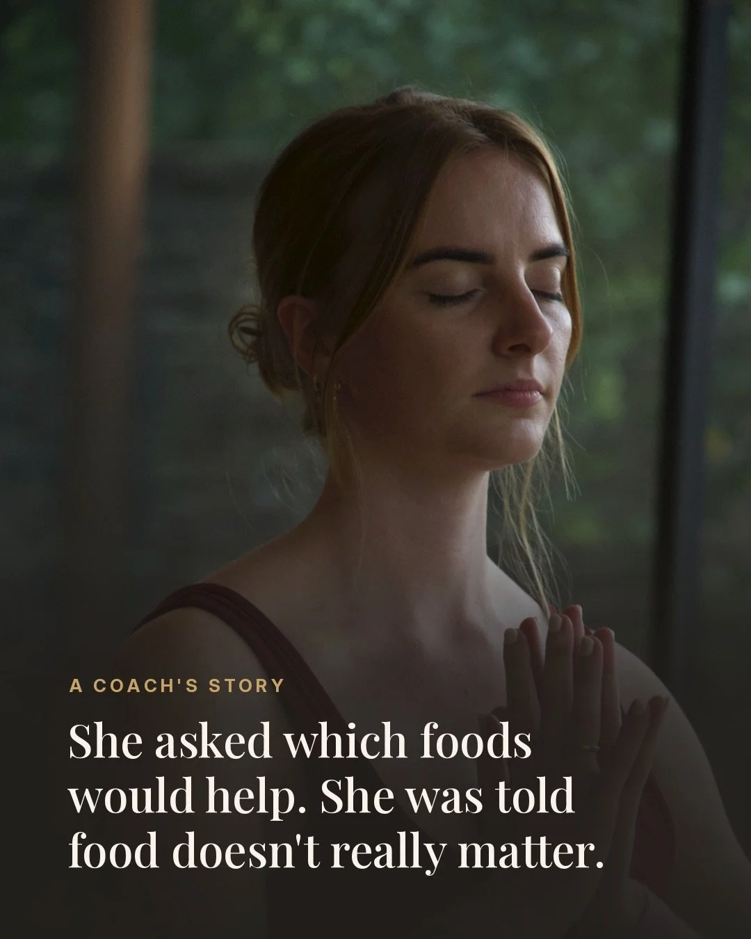 We sat down with @thatgutfeeling_ to hear how she found her way to this work, and it turns out it started with being told that food had nothing to do with it.

Swipe to learn more.

Sophie is now our Lead Health Coach and Education Director, and she 
