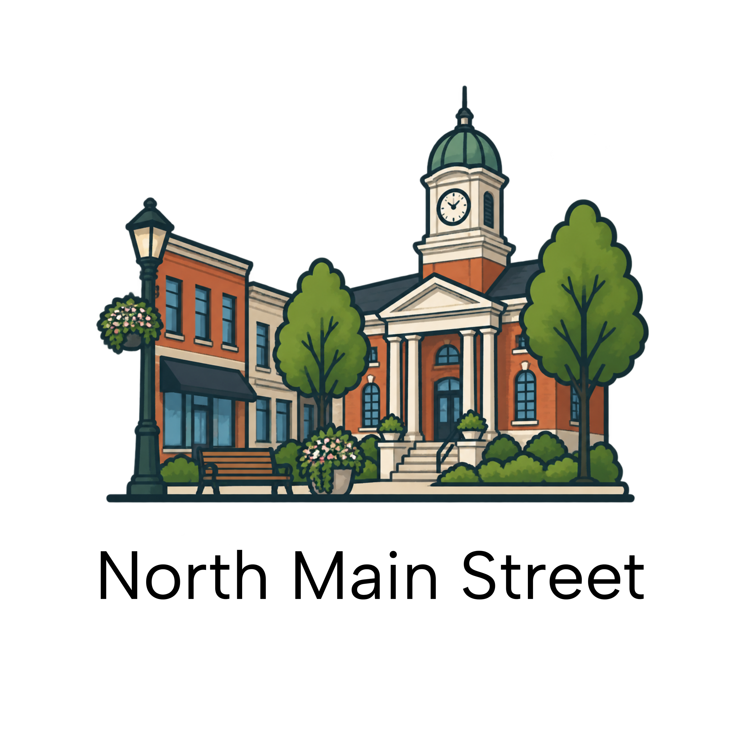 North Main Street in Wake Forest, NC