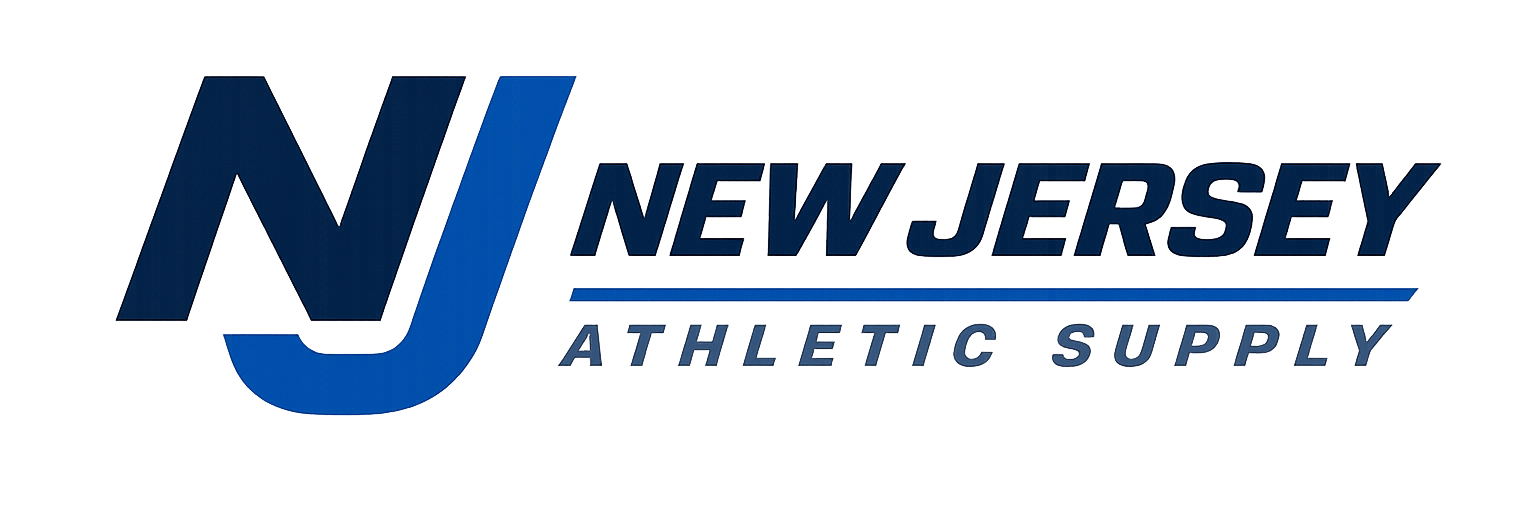 New Jersey Athletic Supply logo with stylized 'NJ' and text.