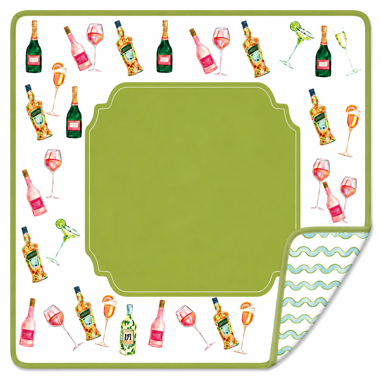 Cocktails Mahjong Mat