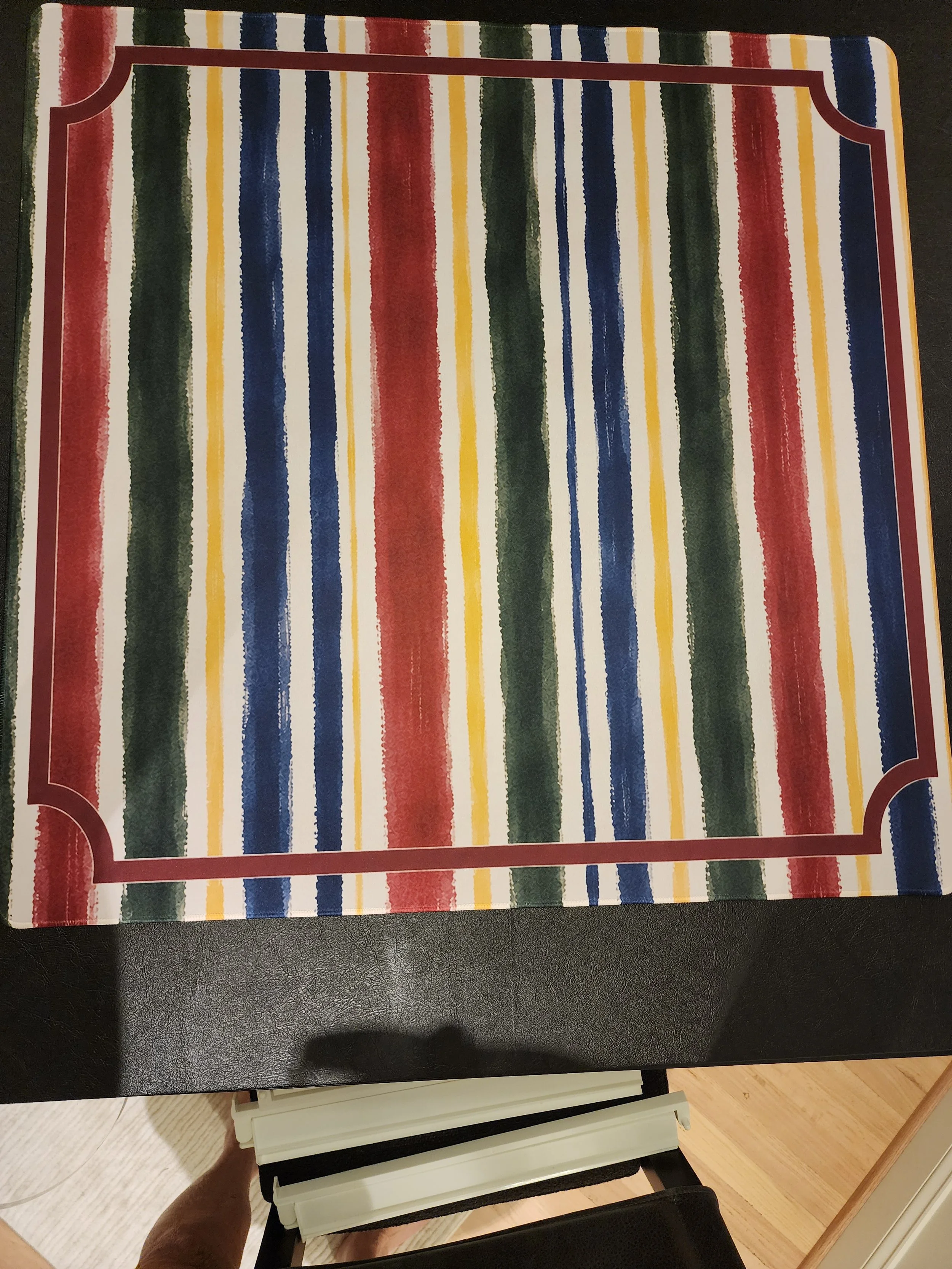 Maroon, Green, Navy Striped IN STOCK