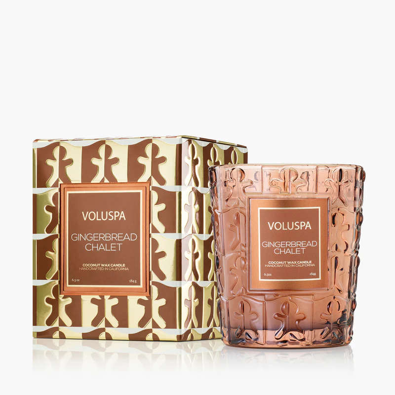 Gingerbread Chalet Candle by VOLUSPA  12 oz Lux Classic Candle