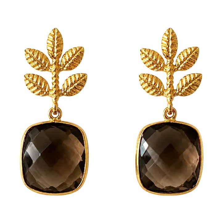 Sylvie Petite Fern - Smokey Quartz Julie Ryan Designs