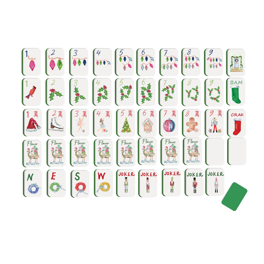Holiday Lights Mahjong Tiles