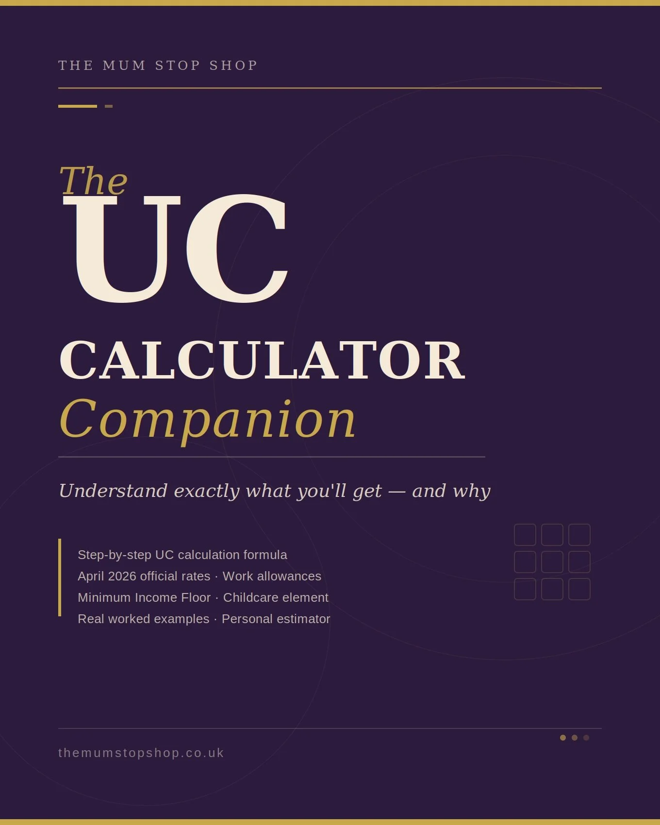 The Universal Credit Calculator Companion