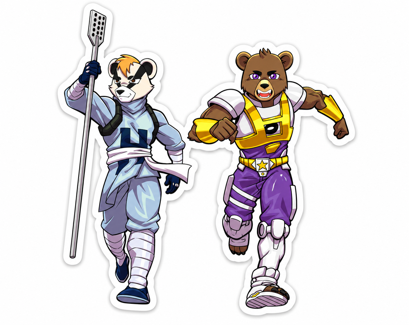 Honeymaru-no-Mikoto x Taima Oogumaza Sticker