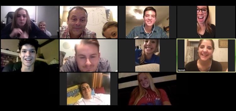 First Tuesday meeting as a family!