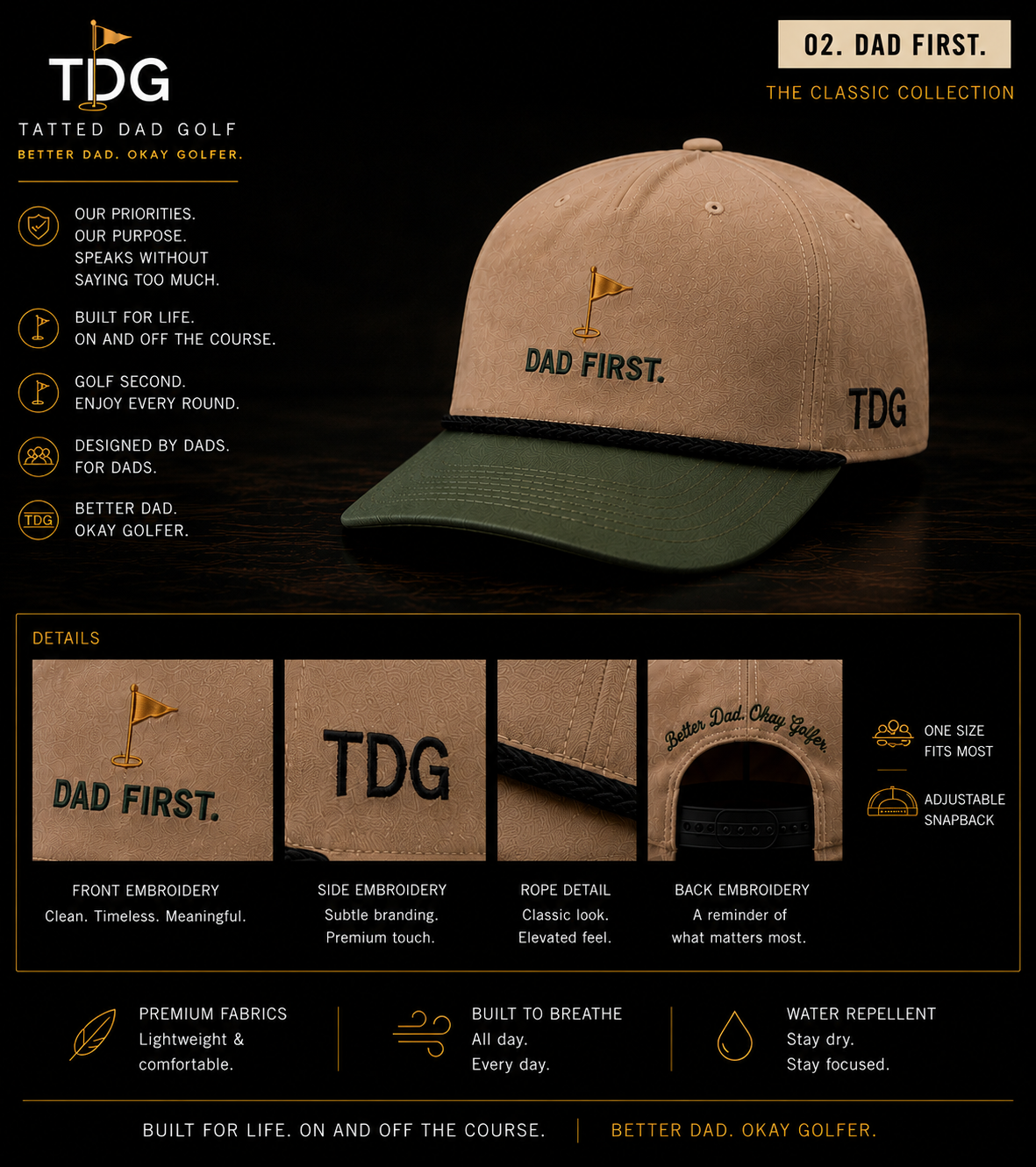 Dad First Hat