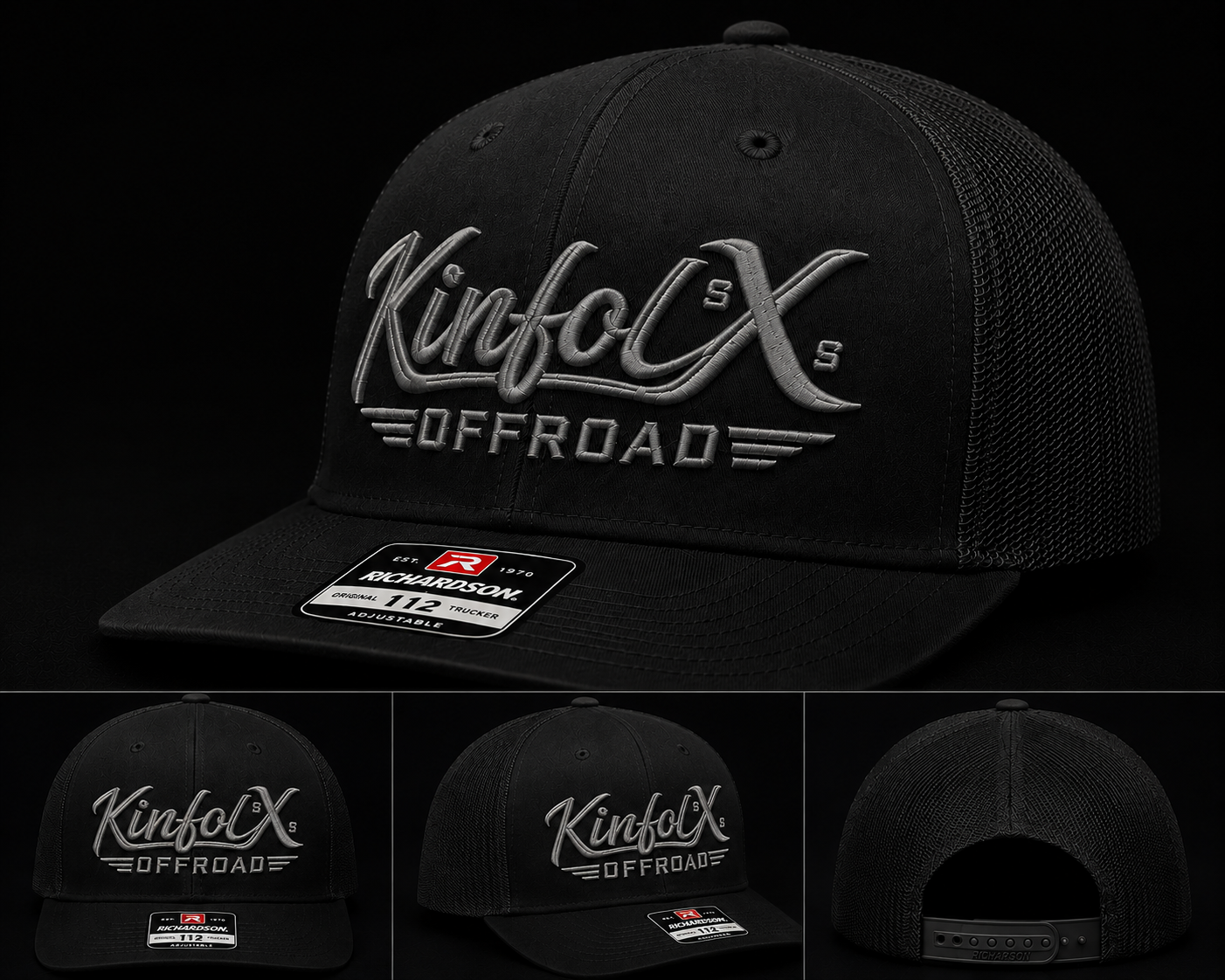 Black/Black with Grey Logo