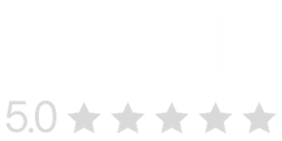 Google logo with a 5-star rating of 5.0 displayed below.
