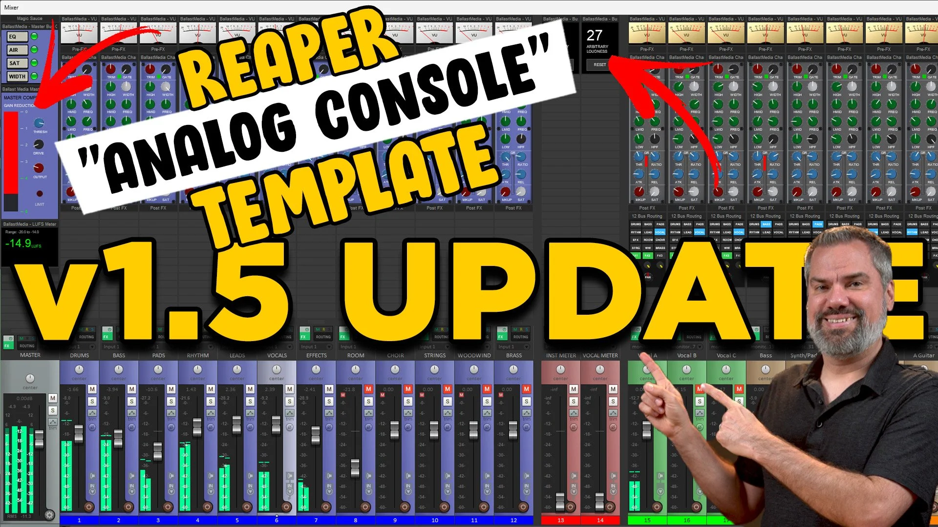 Reaper Analog Console Template v1.5