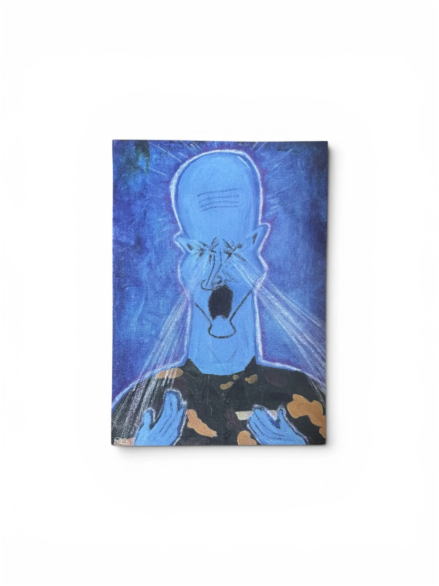 Cobalt Blue Head Collectible