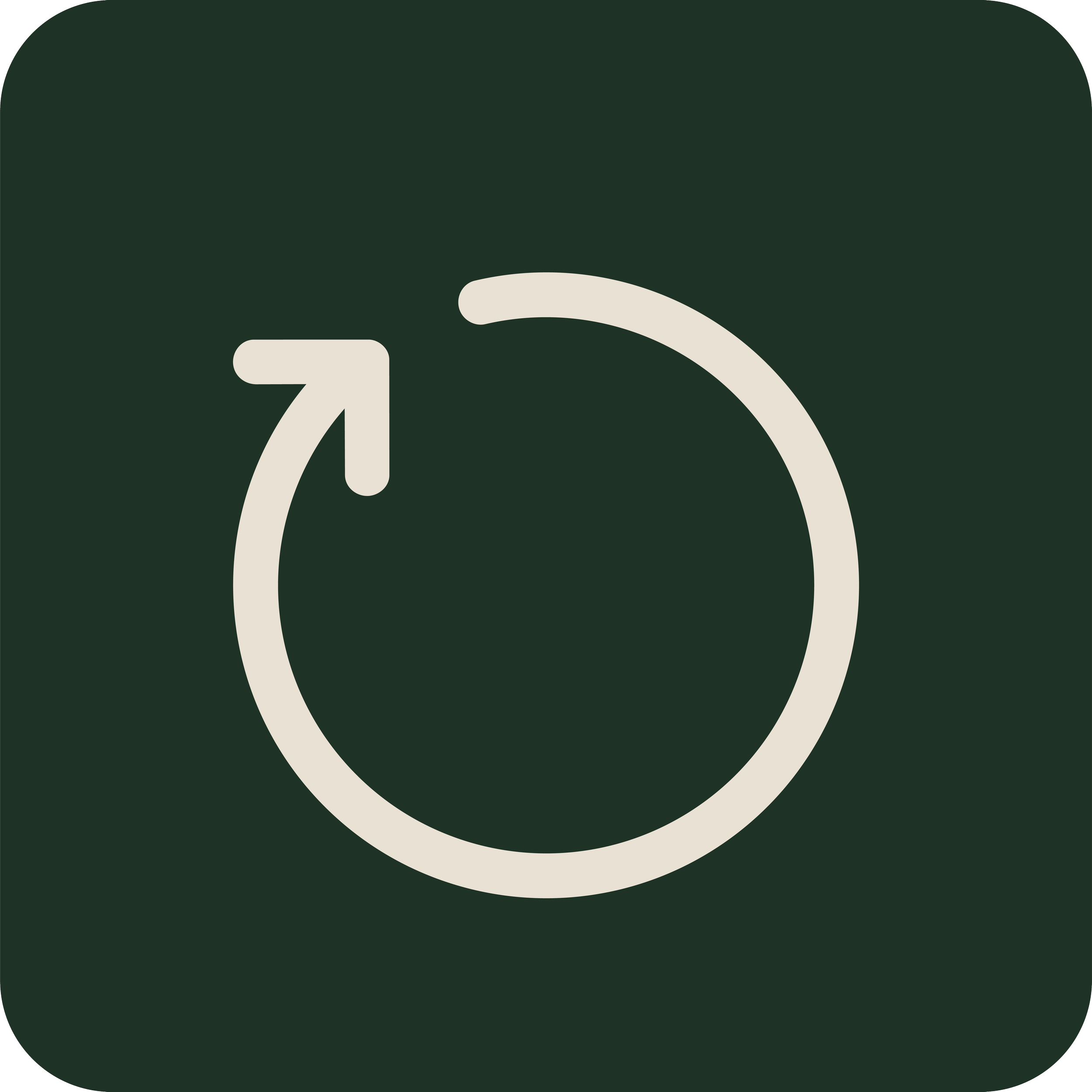 Abstract graphic with dark green background and white curved lines forming a minimalistic design.