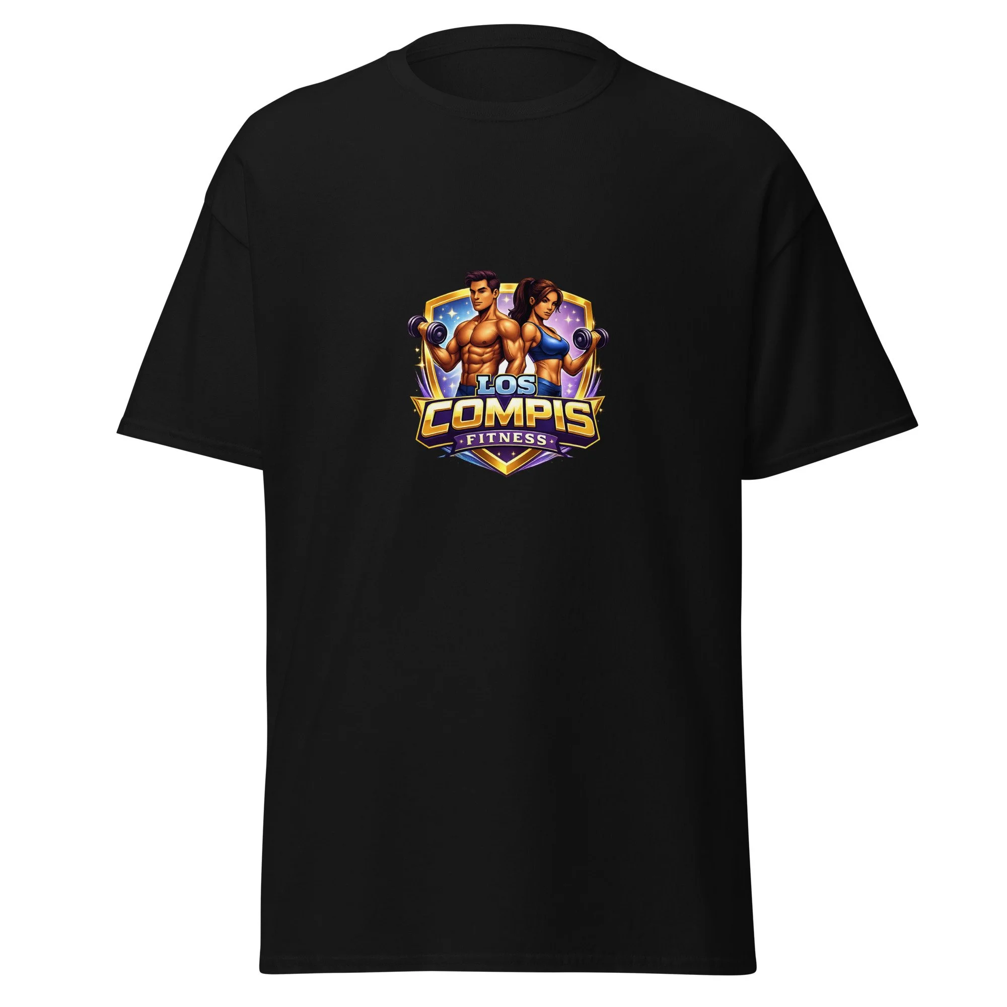 Camiseta Los Compis Fitness Negra