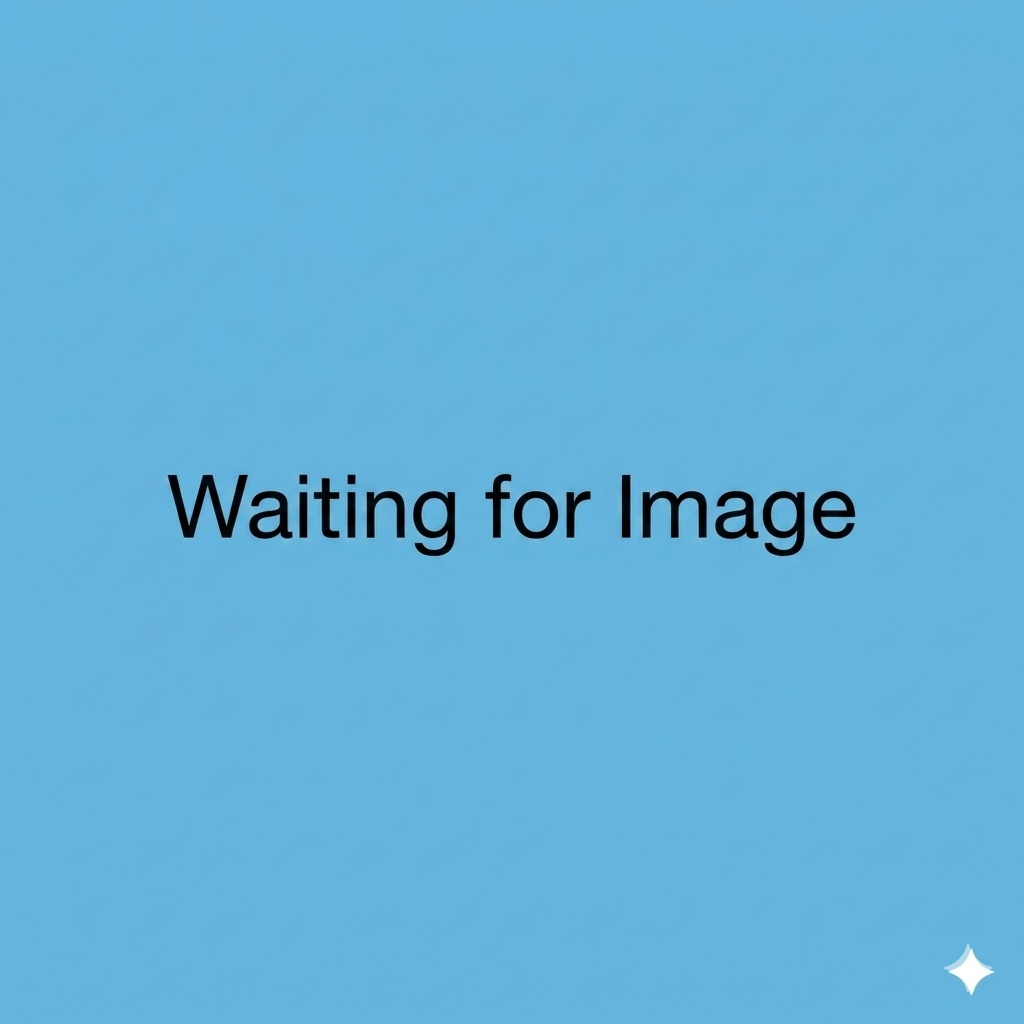 Blue screen with the text "Waiting for Image" in the center.