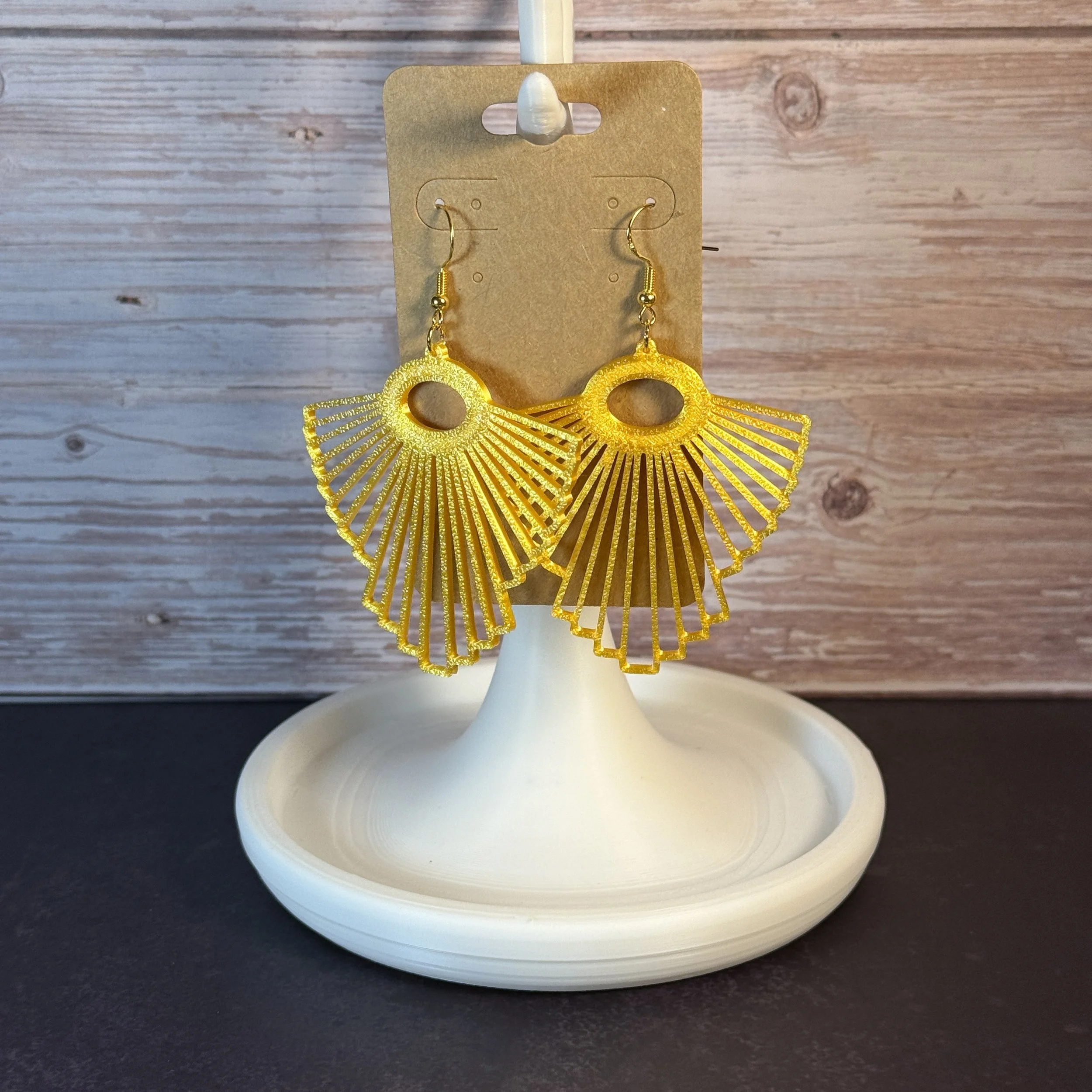 Minimal Cloak with Wings Earrings