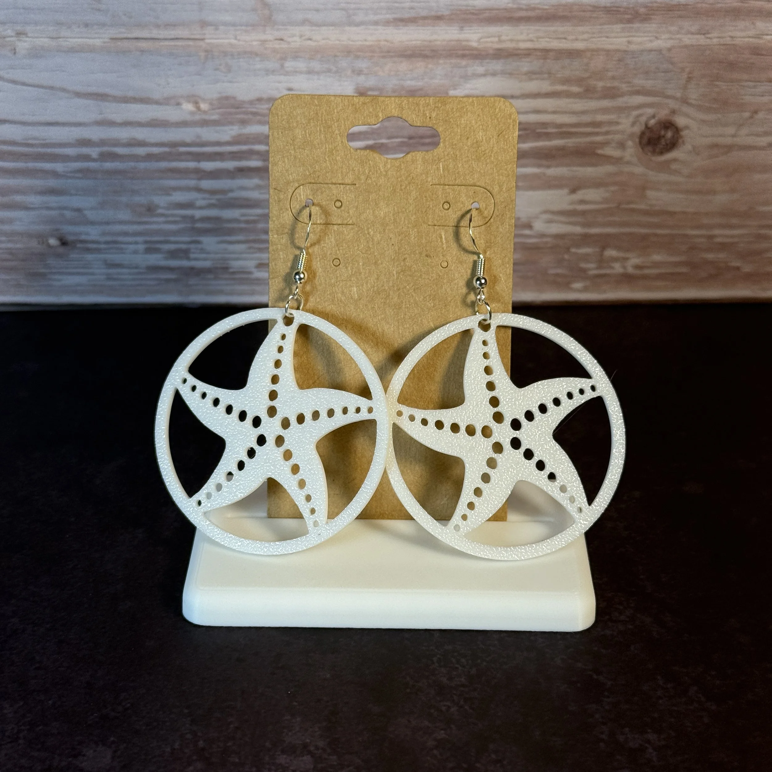 Starfish Circle Earrings