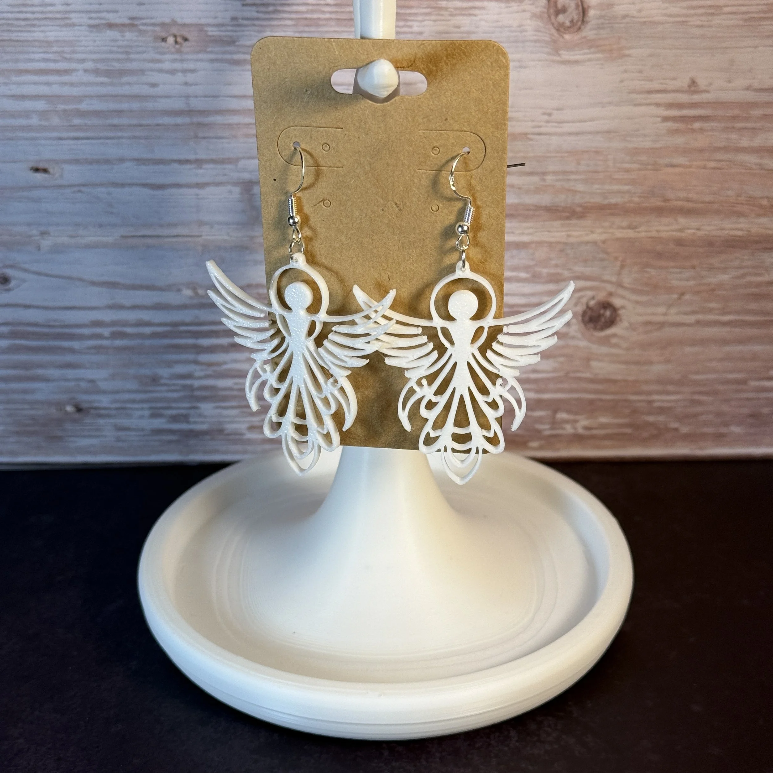 Minimal Angel Earrings