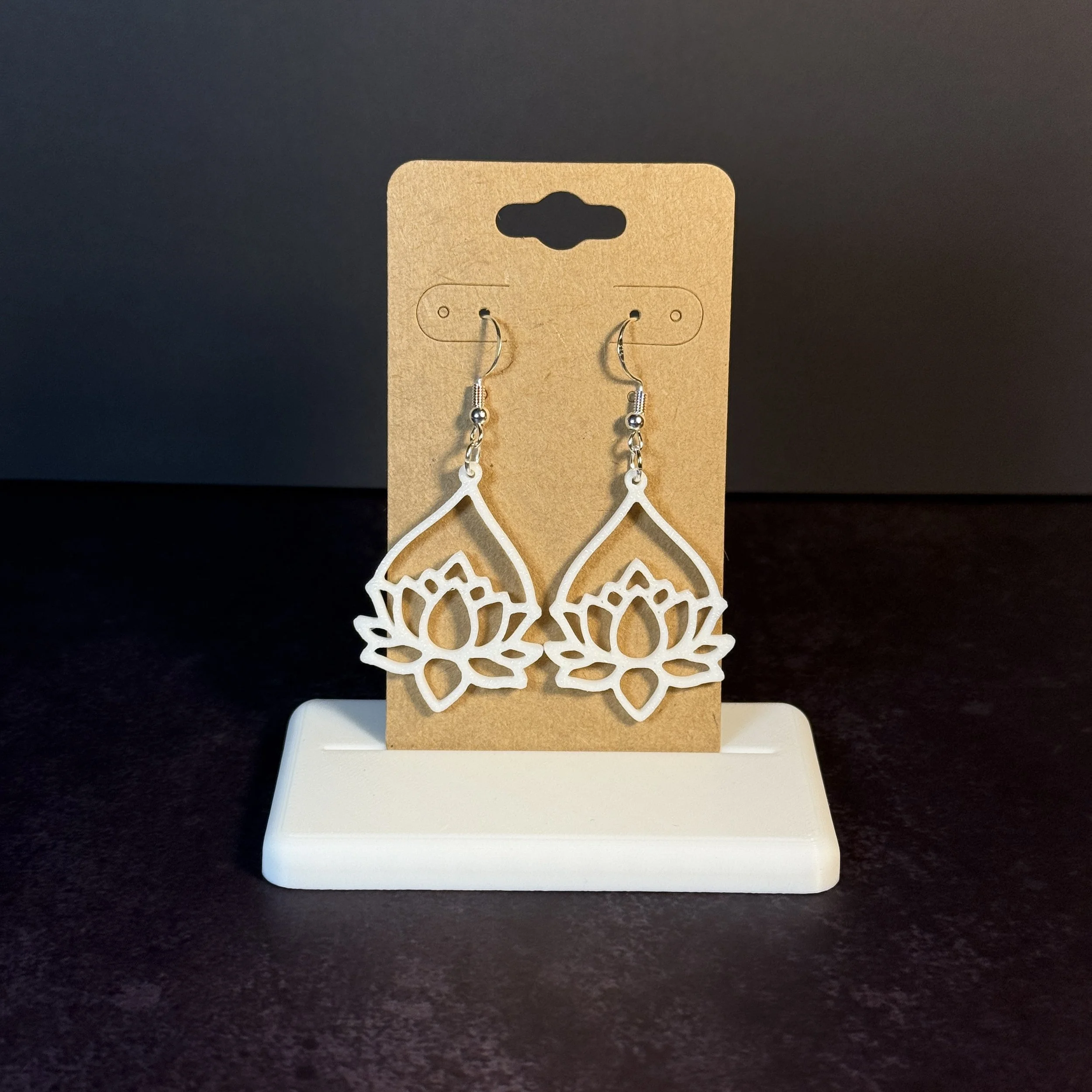 Hanging Lotus Earrings