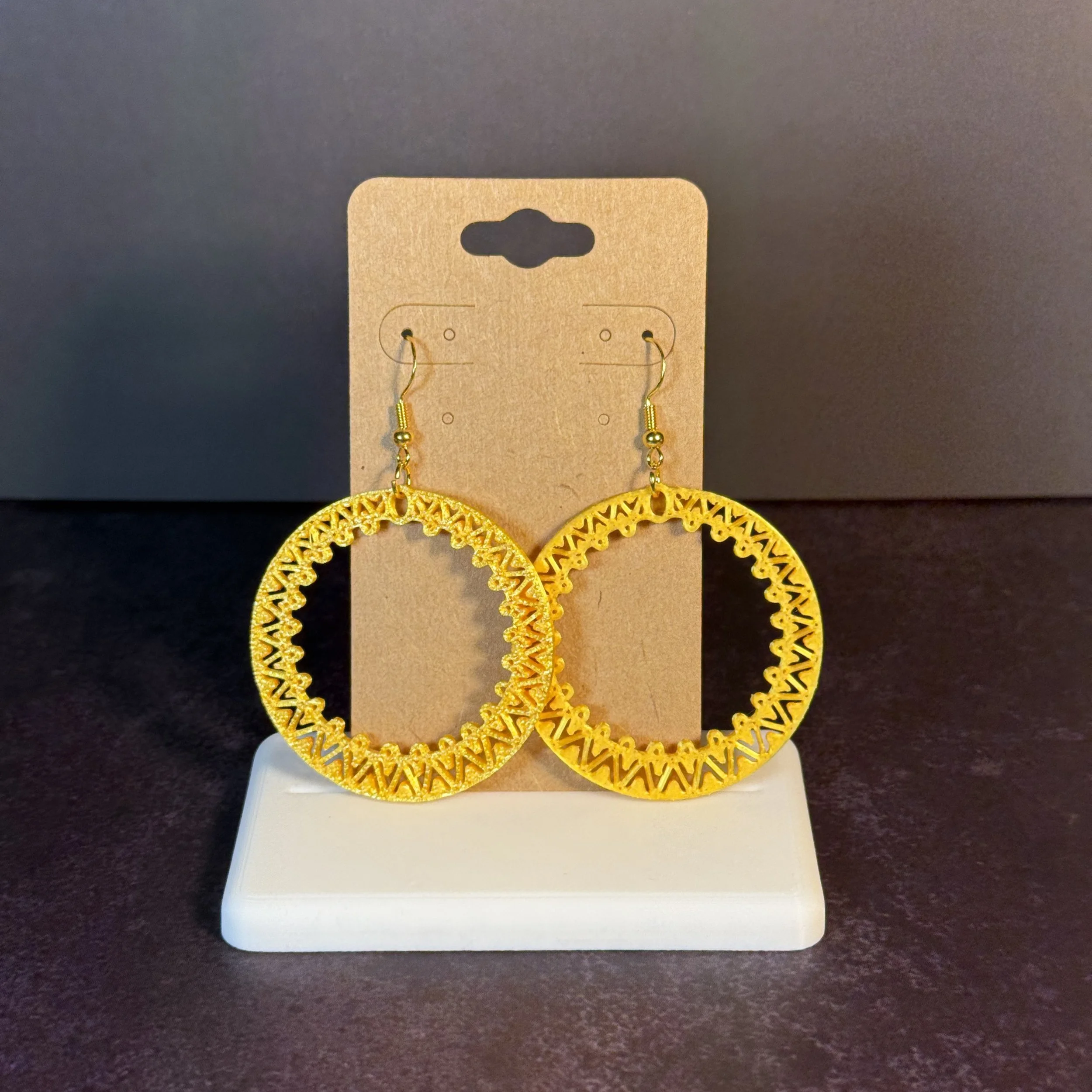 Dual Circle Mandala Earrings