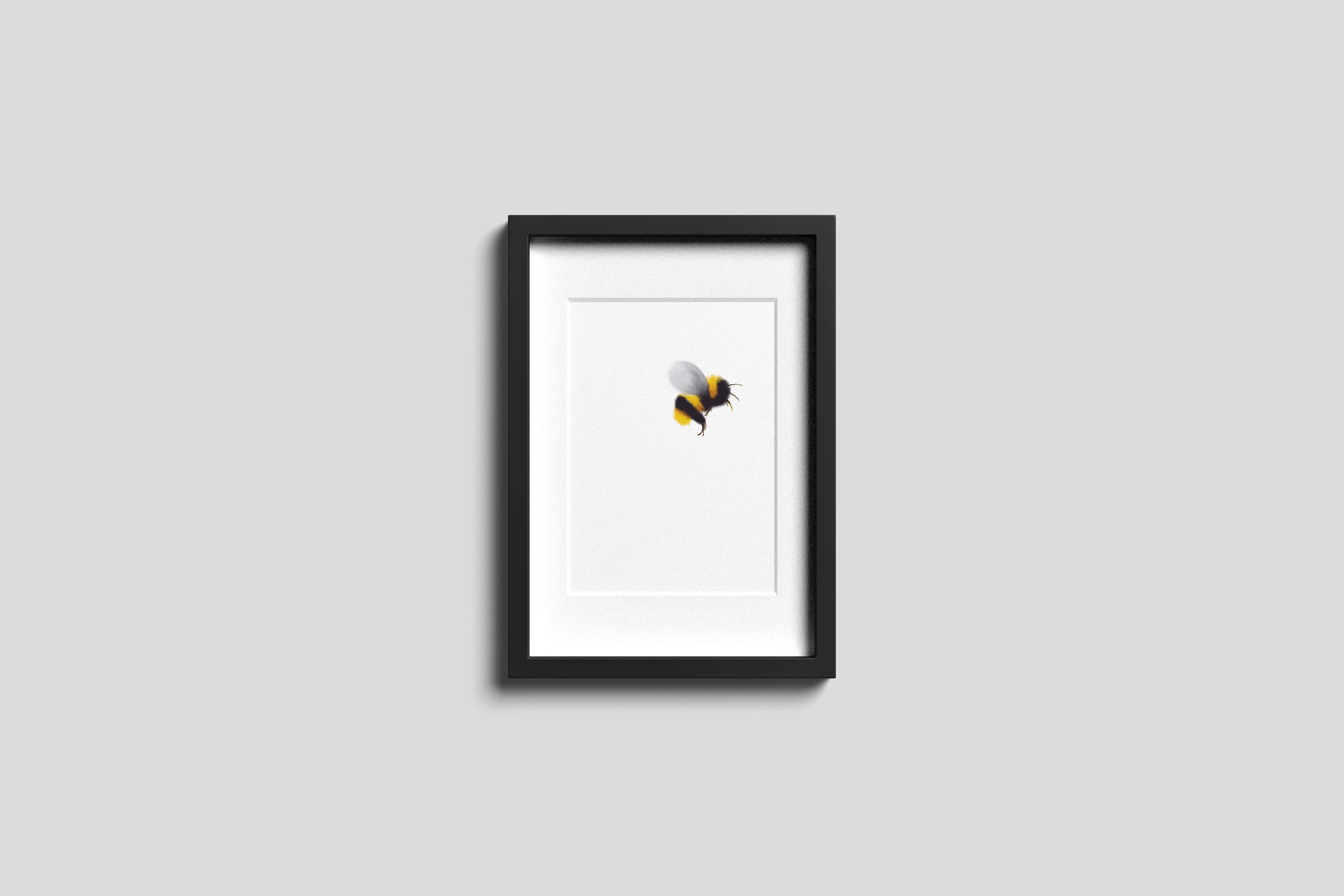 The Very Fluffy Bee Digital Print