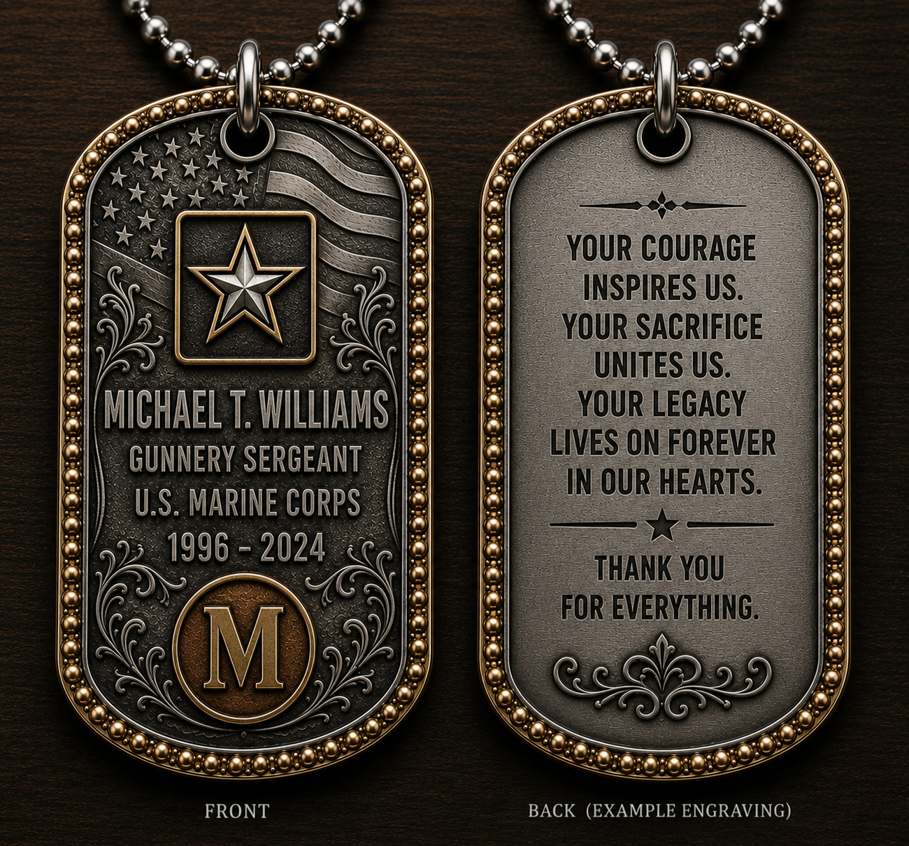 Signature Custom Dog Tag (Ships in 4 to 6 Weeks)