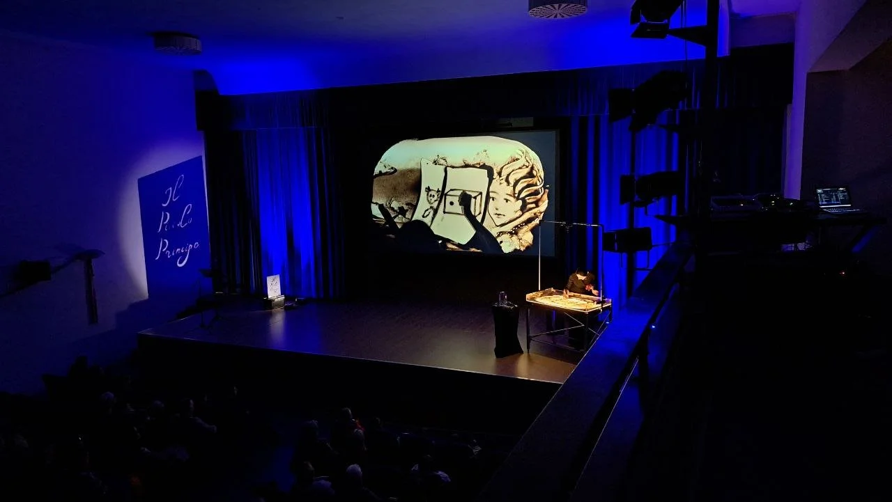 Il Piccolo Principe, spettacolo di sand art di Nadia Pretto con voce narrante. Teatro per famiglie.