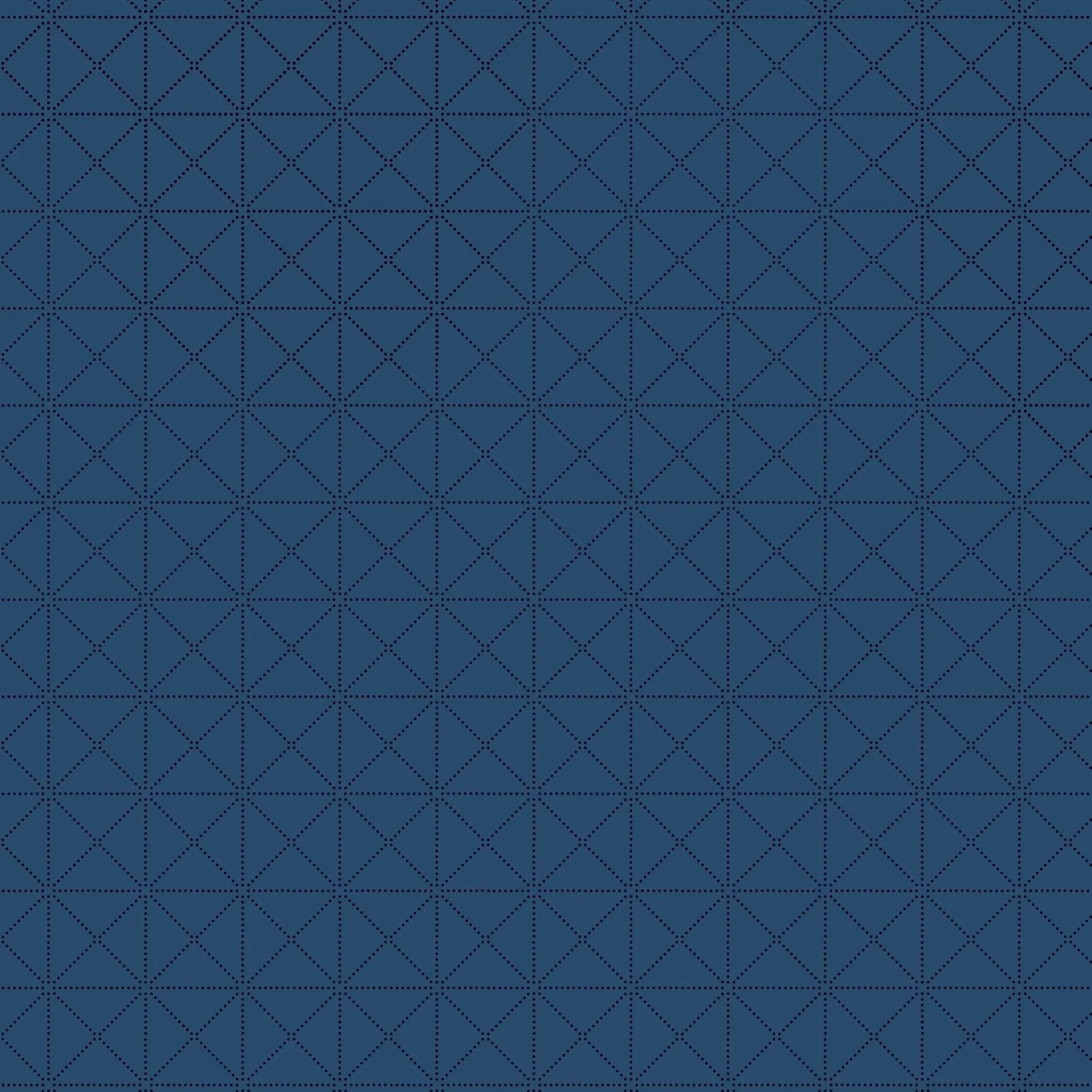 A digital, dark blue star map with a grid of small, evenly spaced, glowing dots arranged in a pattern forming stars and geometric shapes.
