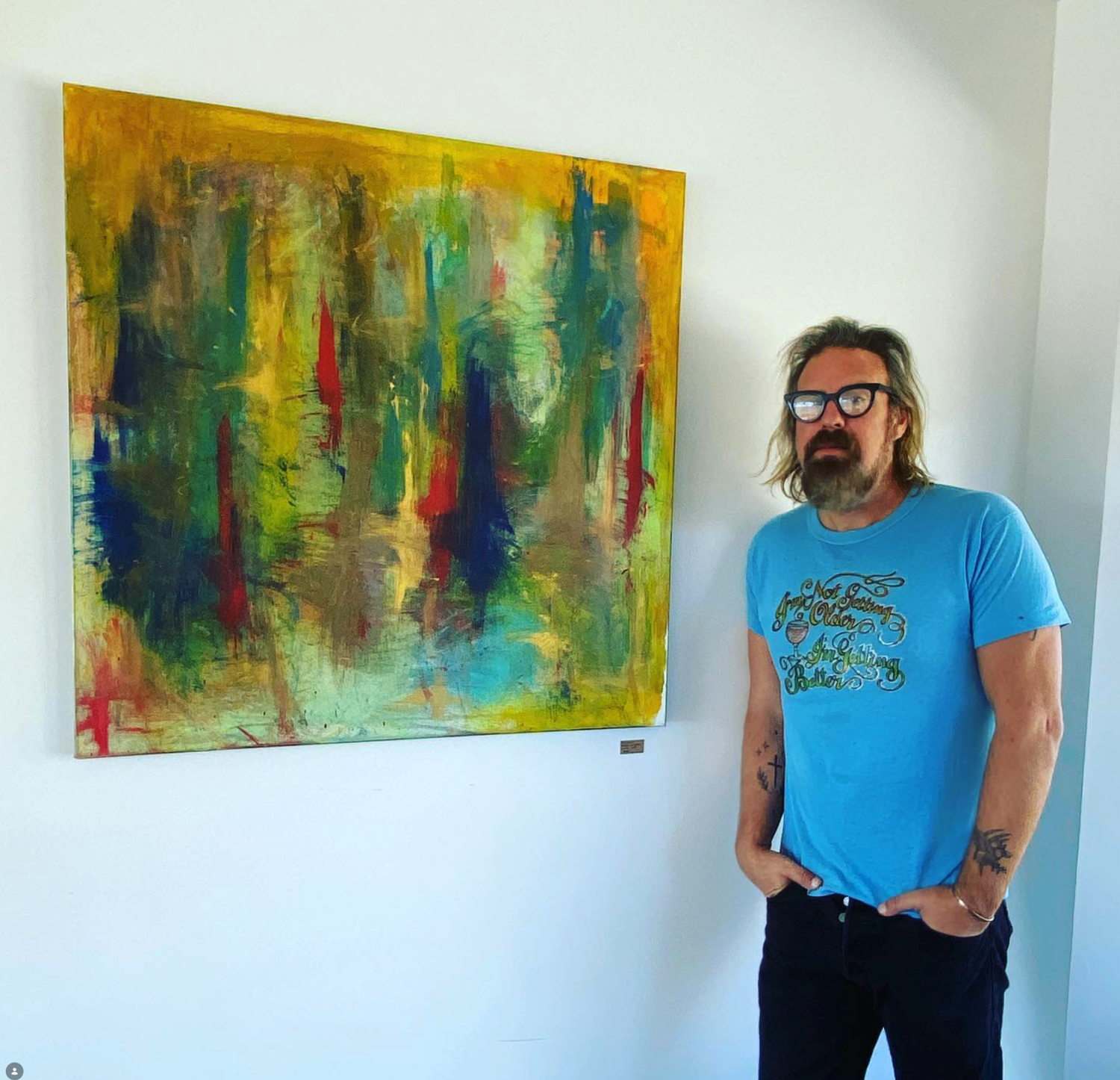 Intuitive painting at Moon Rock Ranch