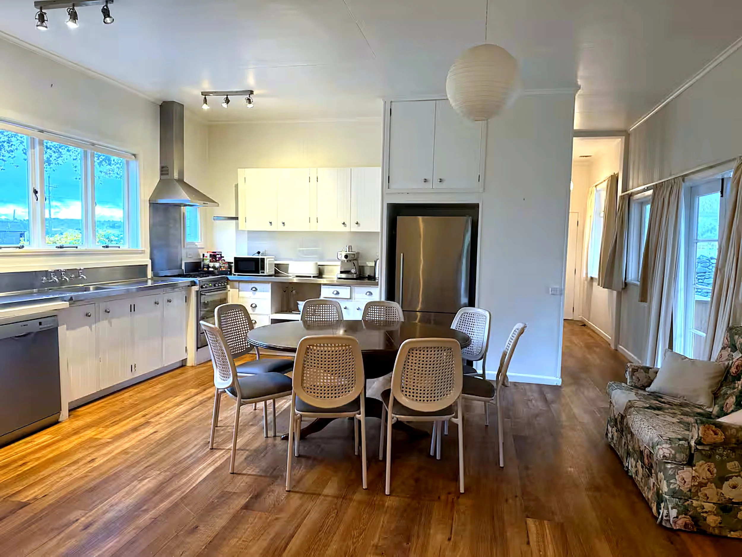 Farmstead kitchen at Rathmoy Farmhouse in Rangitikei near Manawatu.