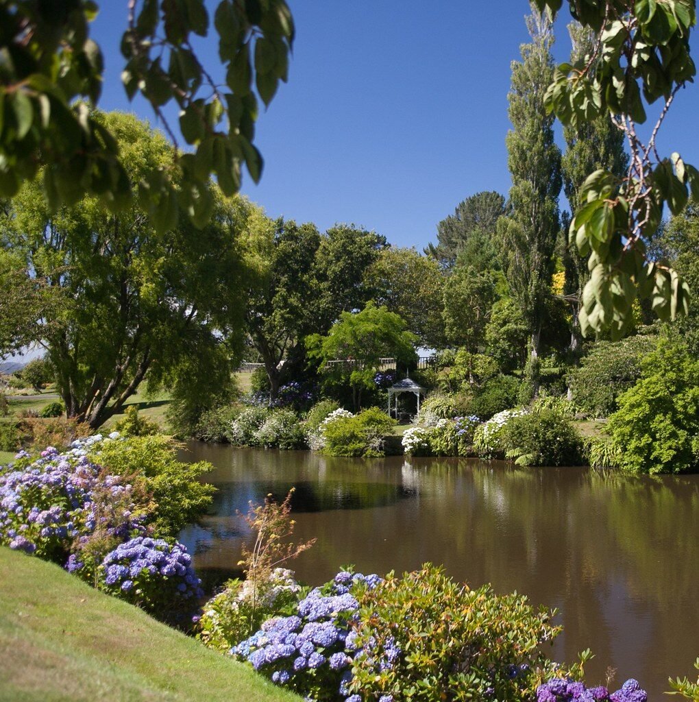 Rathmoy Estate - Garden pond and gazebo