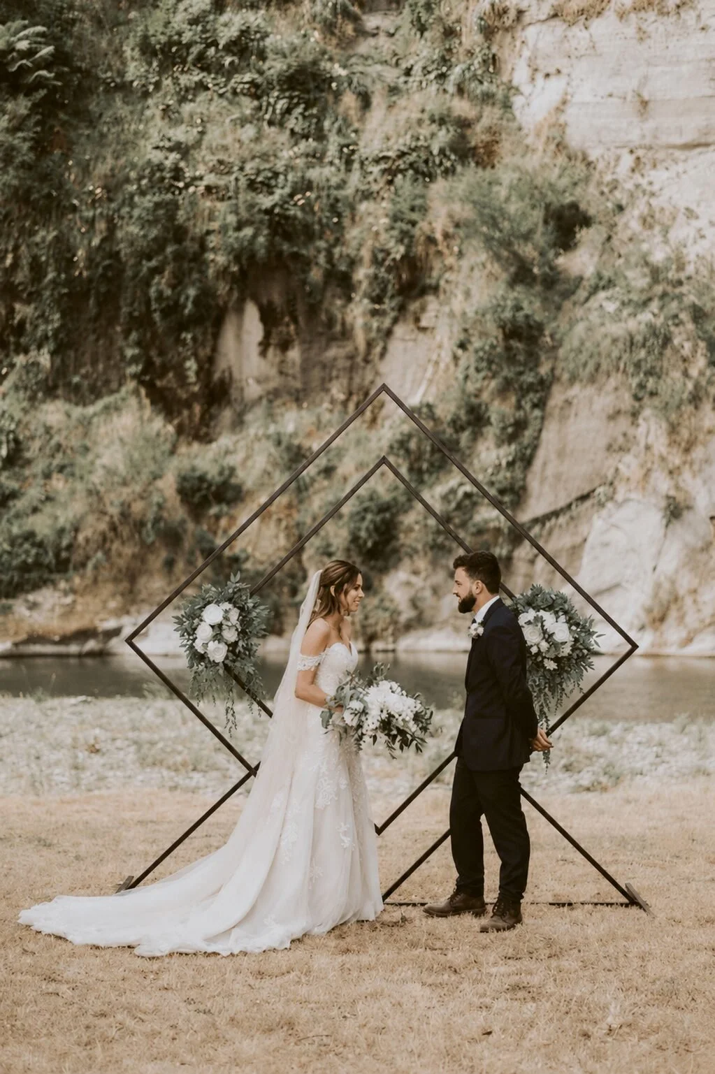 Rathmoy Estate wedding on the river bank