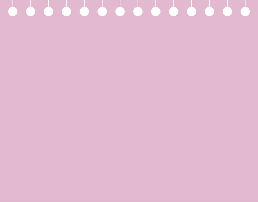 Close-up of a pink notebook with black spiral binding at the top.