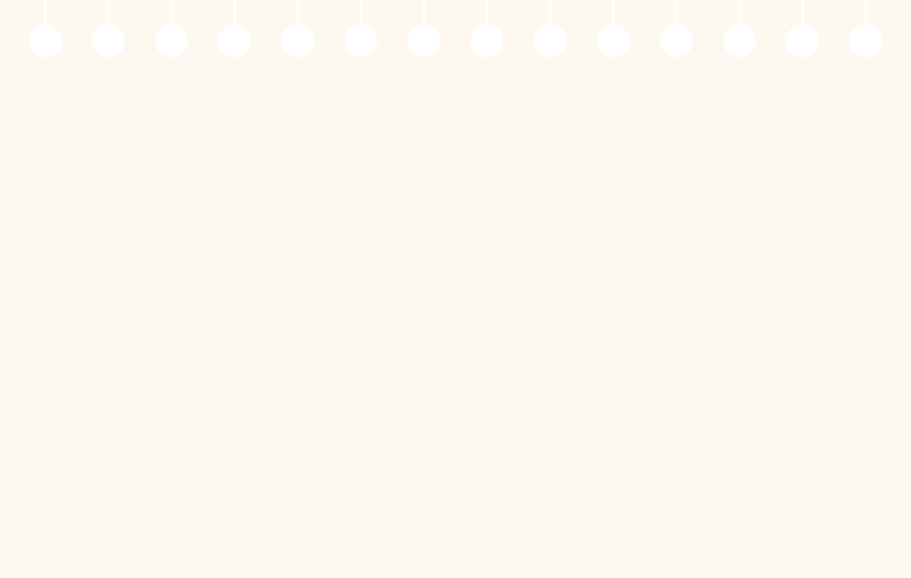 Close-up of a notepad with black dots and vertical lines on a beige background.